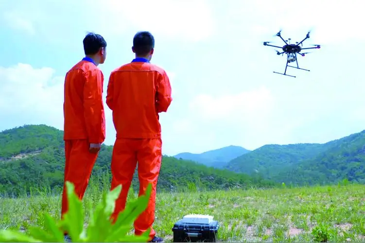 总口管理区无人机倾斜摄影巡检拍摄